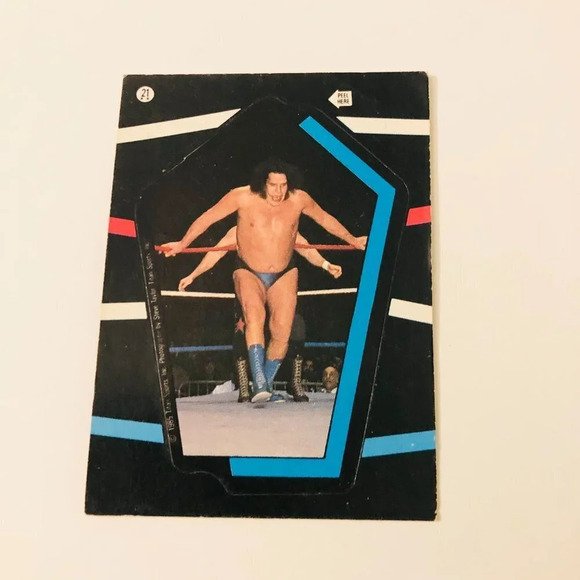 Vtg 1985 WWF Goulet Andre The Giant Jesse  Ventura Lou Albano Wrestling Stickers - Picture 12 of 16